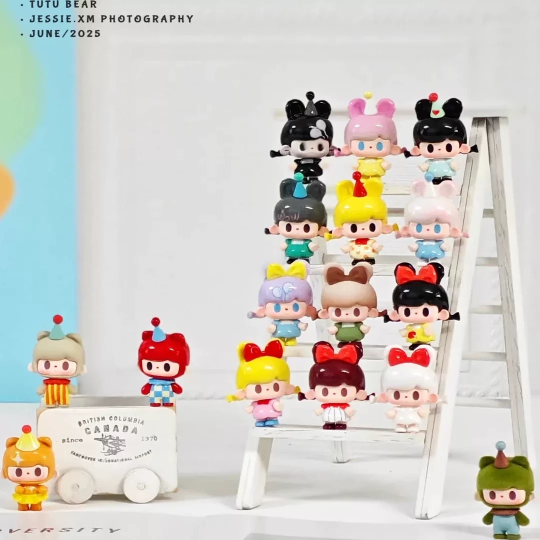 【现场拆】新品兔兔与熊二代童心游乐园萌粒盲盒盲袋可爱公仔