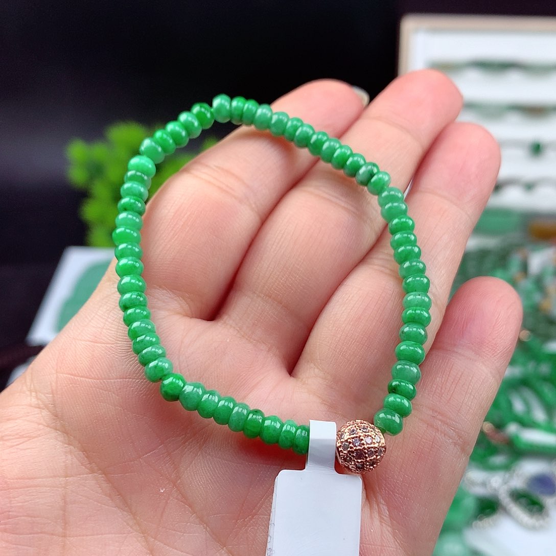 翡翠未镶嵌项链手串