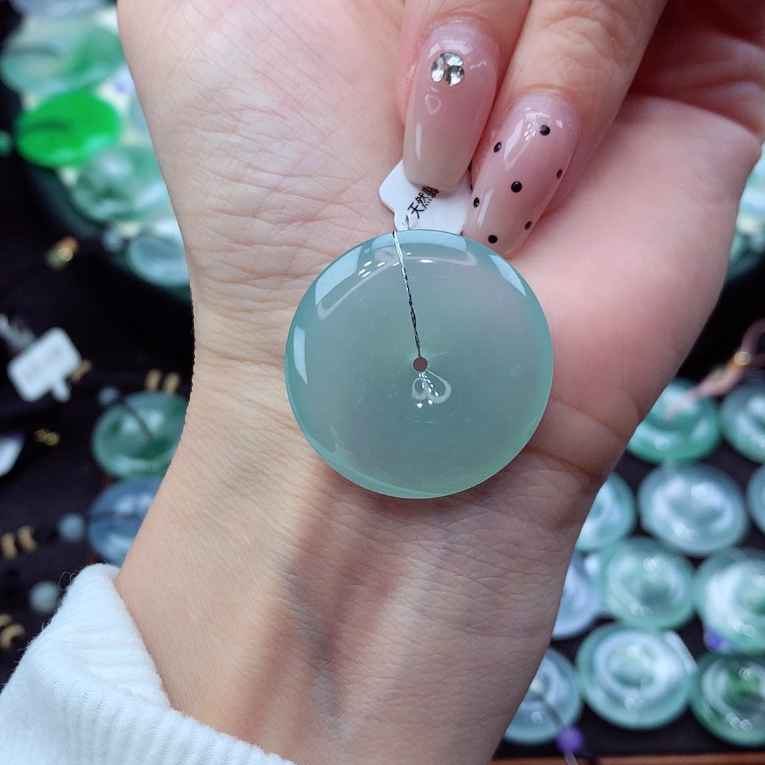 颈饰未镶嵌翡翠编号8尺寸28.9/5.7