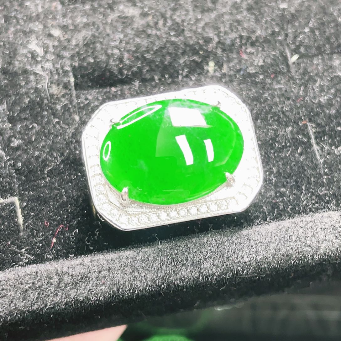 翡翠银S925镶嵌颈饰1