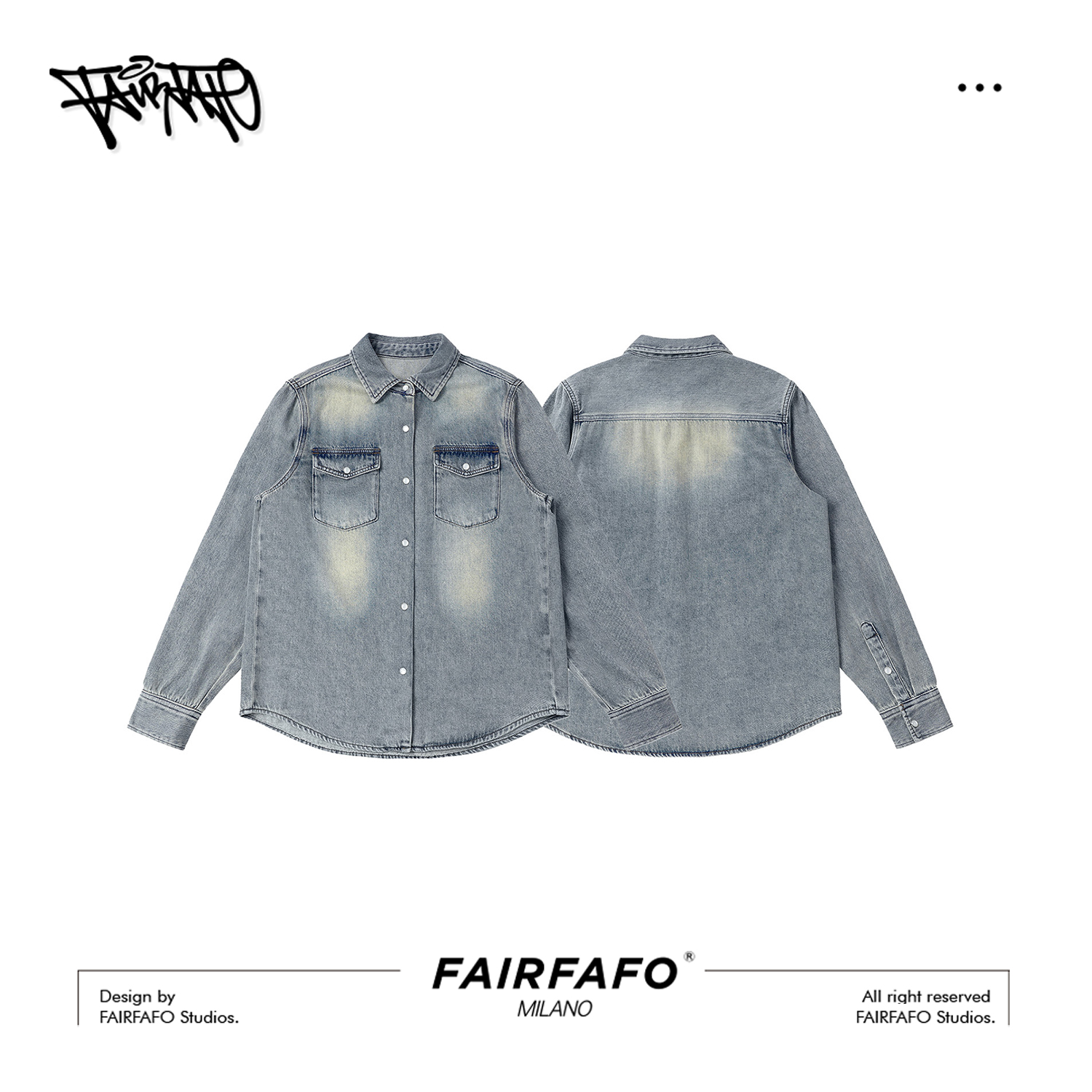 【复古水洗牛仔衬衣】XWCS57303新款舒适薄款百搭通勤日常风衬衫