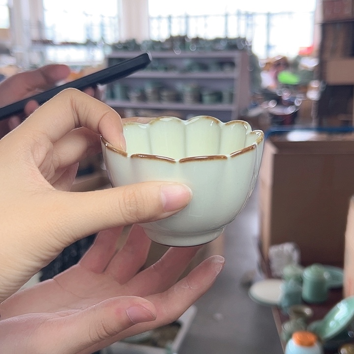 龙泉云间青瓷小米茶器