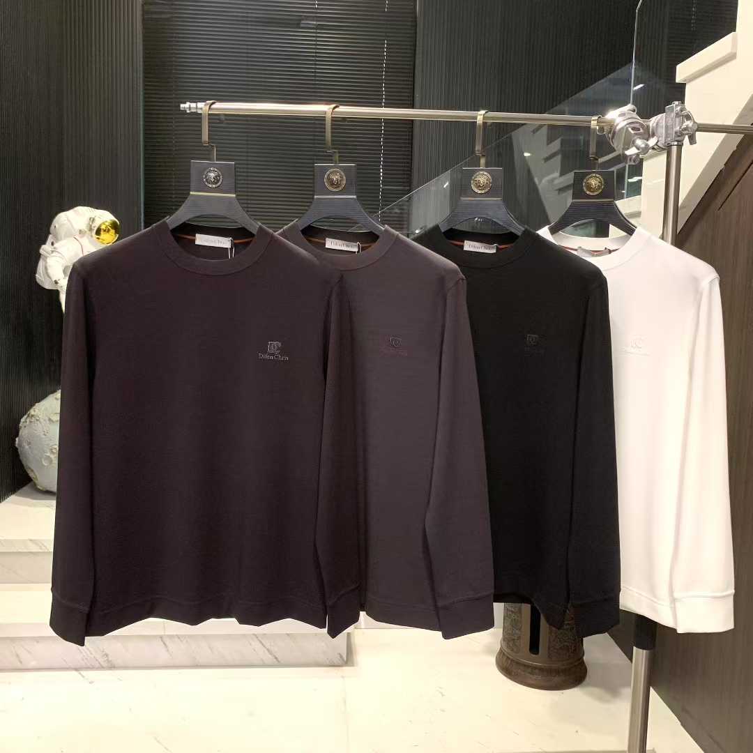 43-827    新款男士高奢简约时尚休闲圆领莫代尔打底T恤