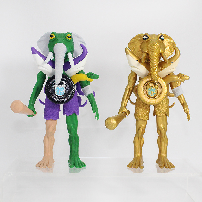 新品大象双头鲨鱼木棍人缝合怪山海经融合怪山海经手办山海经玩具