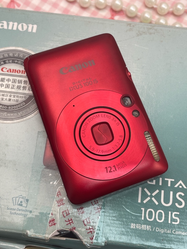 95新 Canon/佳能 ixus100热门机冷白皮奶油肌自带磨皮带原盒