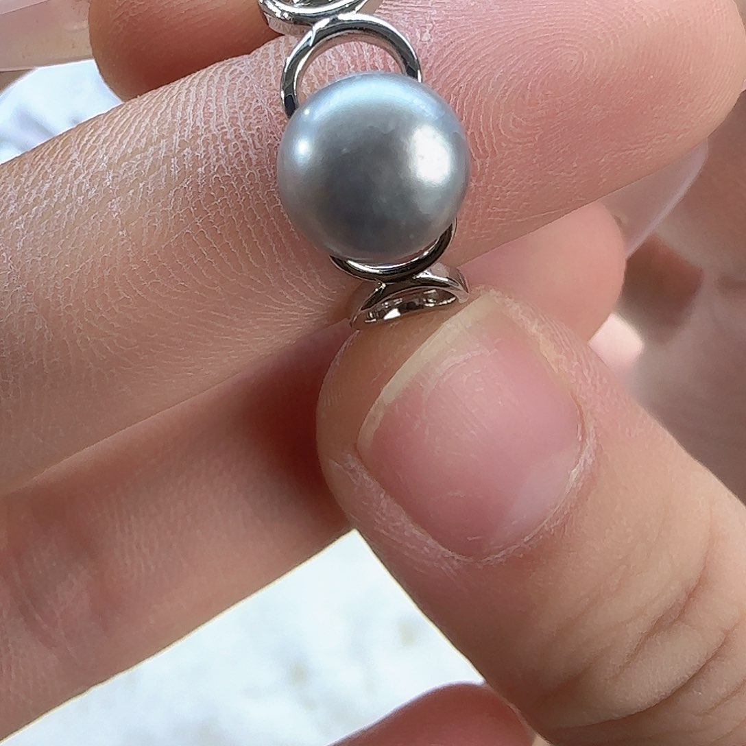 未镶嵌项链定制46淡水珍珠