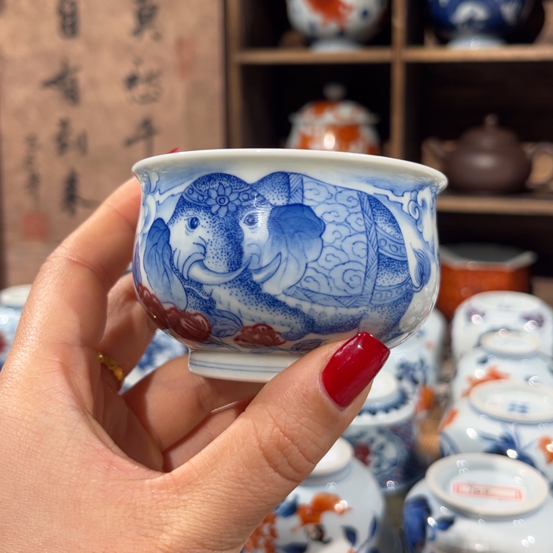 陶杯子景德镇陶瓷主人杯