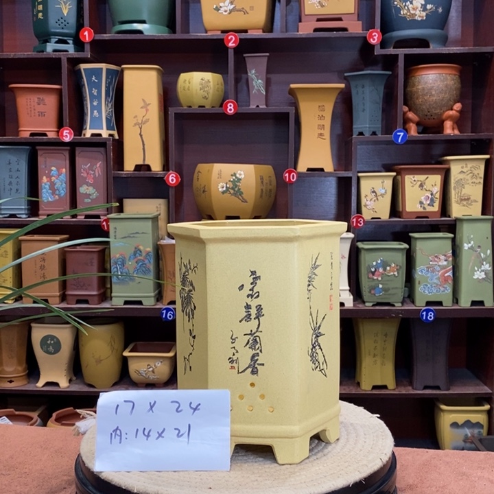 紫砂花盆紫砂花盆