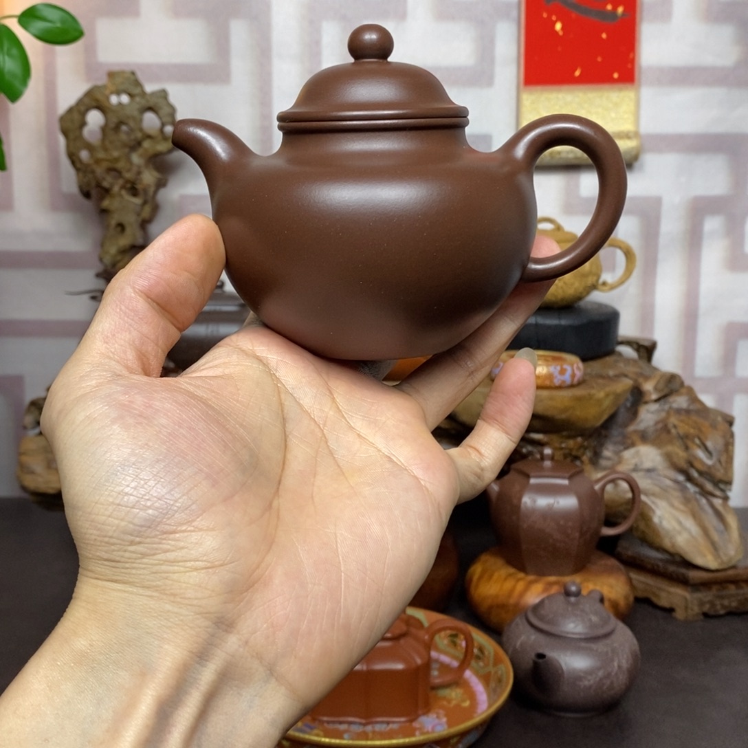 厚***哥紫砂茶壶紫砂茶具老紫泥大亨掇球