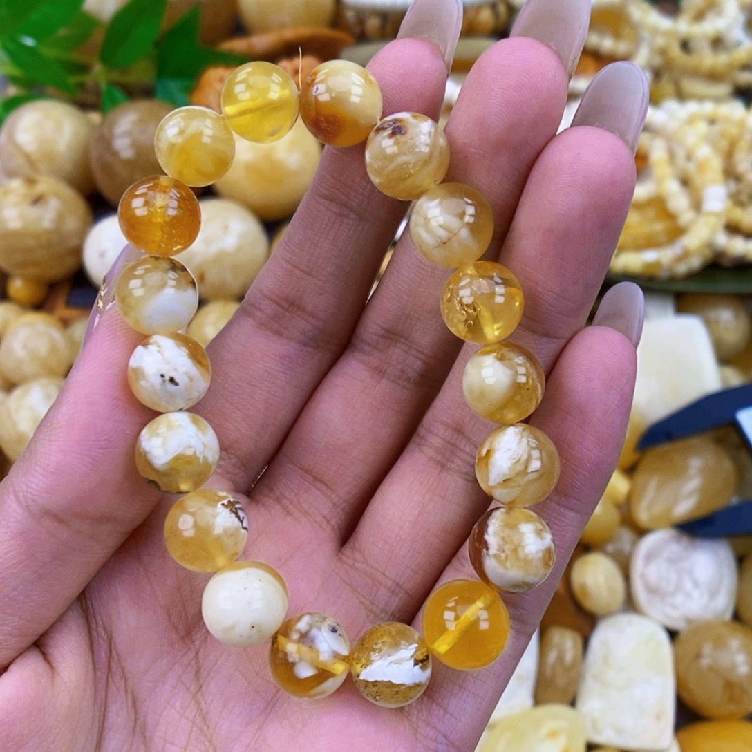 未镶嵌琥珀珠宝奇石10.6 粉