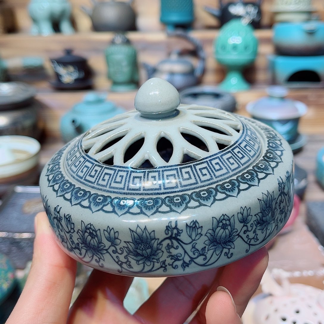 陶瓷茶具香炉摆件