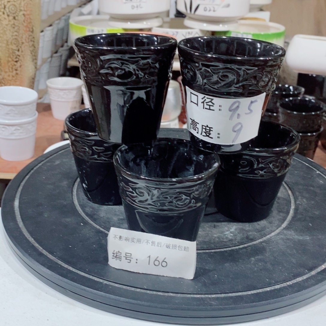 微瑕花盆-166-口9.5×9-5个