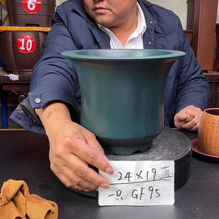 紫砂花盆货号一只GF95