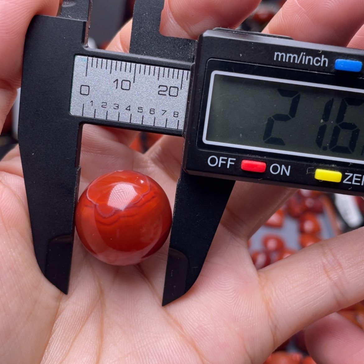 【闪购商品】南红玛瑙21.6圆珠未镶嵌