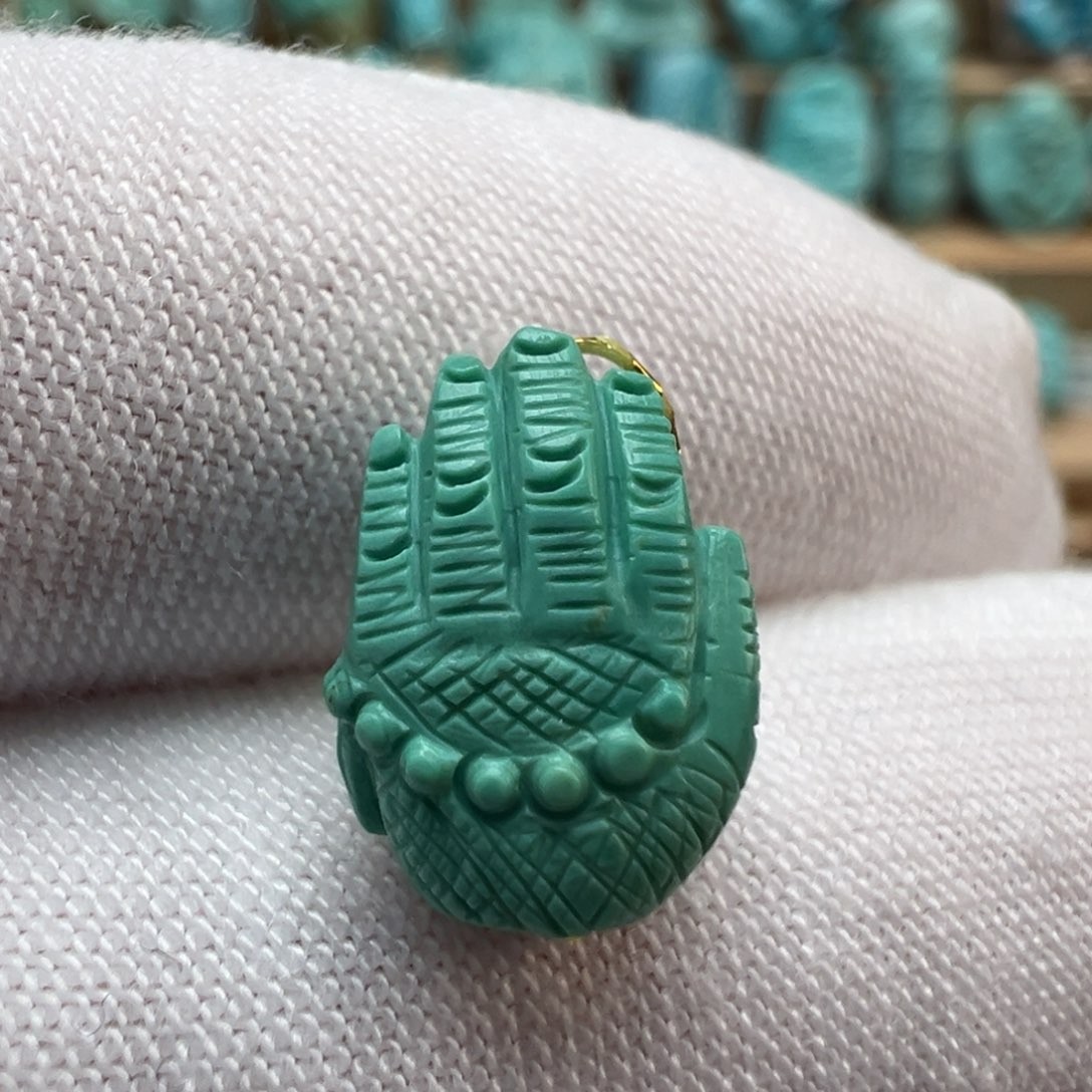 绿松石未镶嵌配饰9*12.4