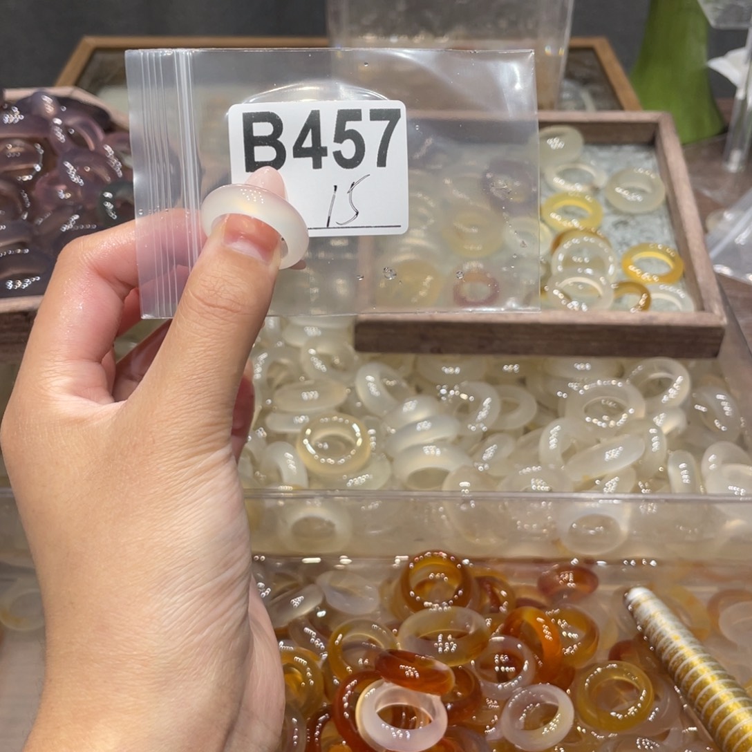 玛瑙/玉髓未镶嵌戒指457