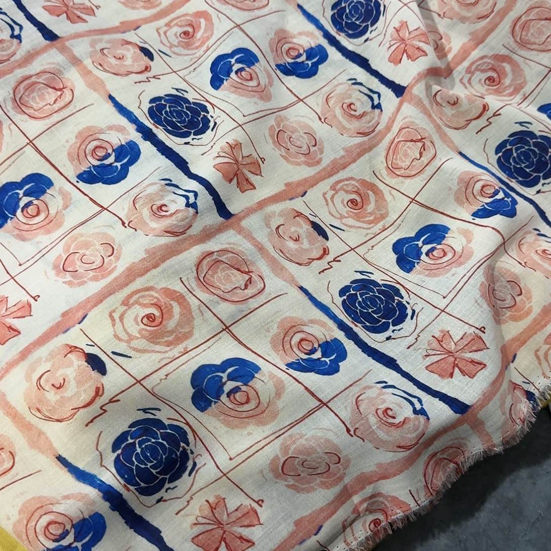 一米价纯棉巴里纱1.4米宽果子布艺D区地卷