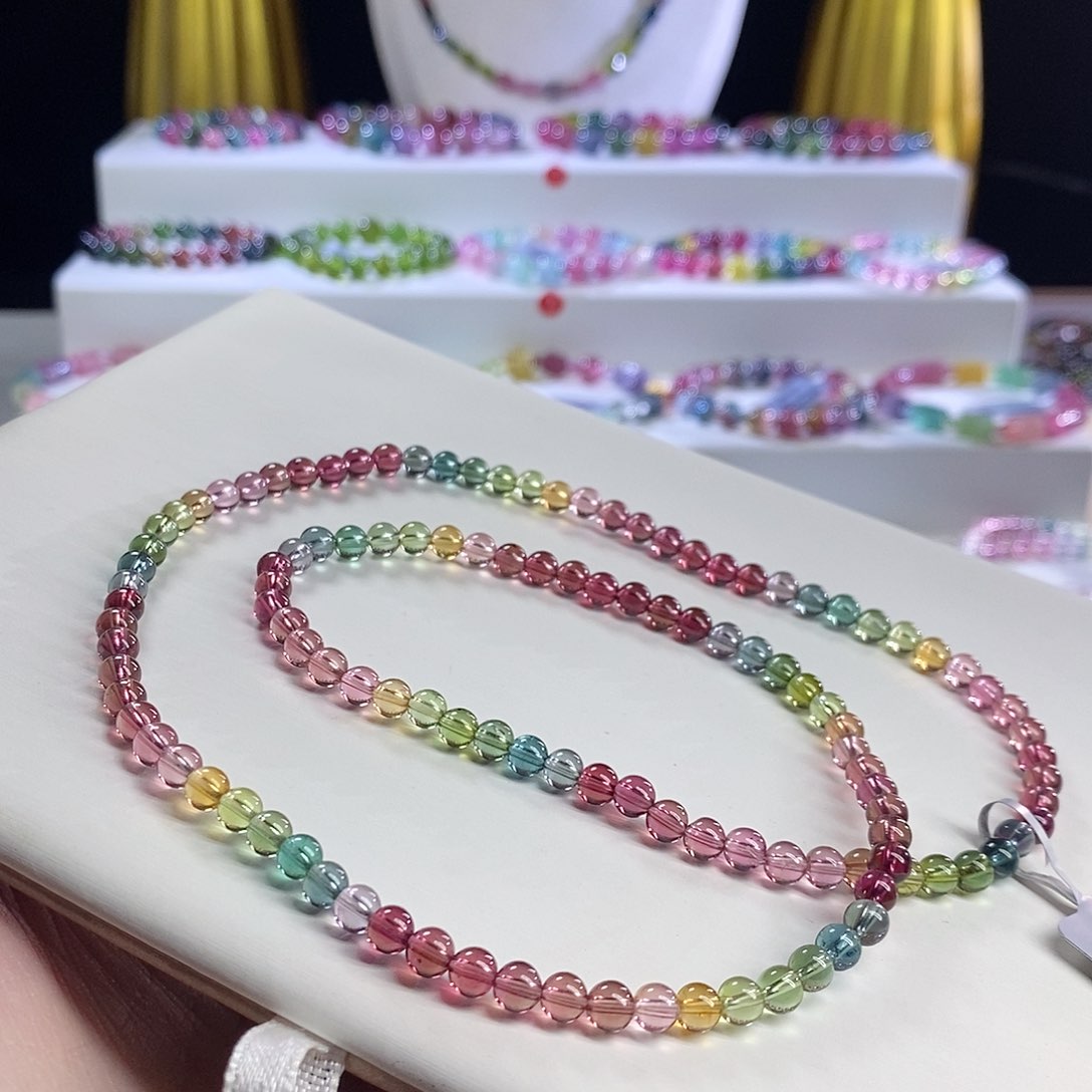 未镶嵌手链碧玺纯净三圈