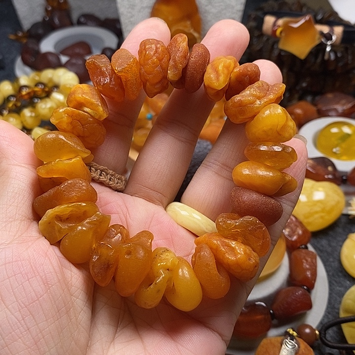 未镶嵌琥珀裸石海漂饼子