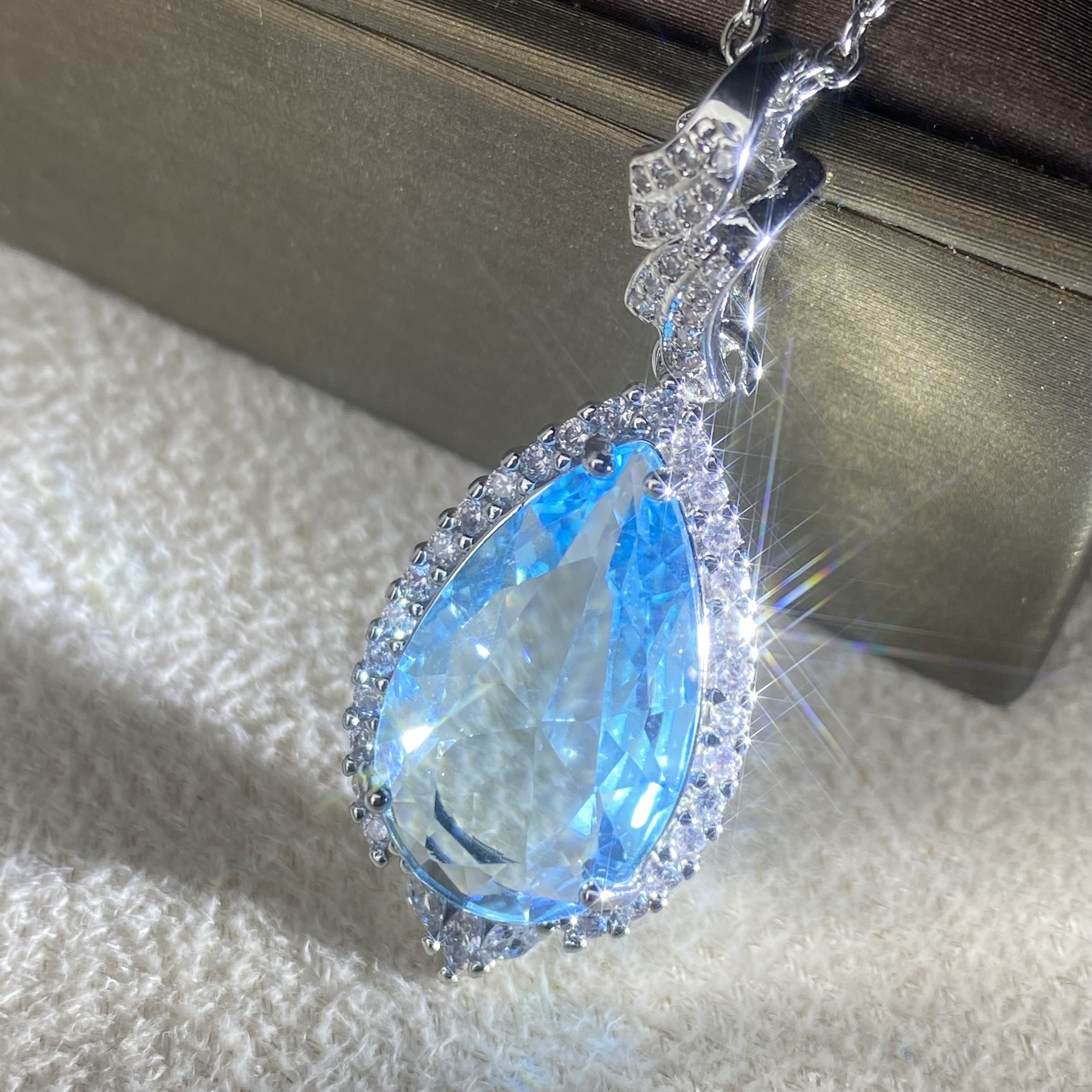 6330【项链】轻奢精品白金色女士项链