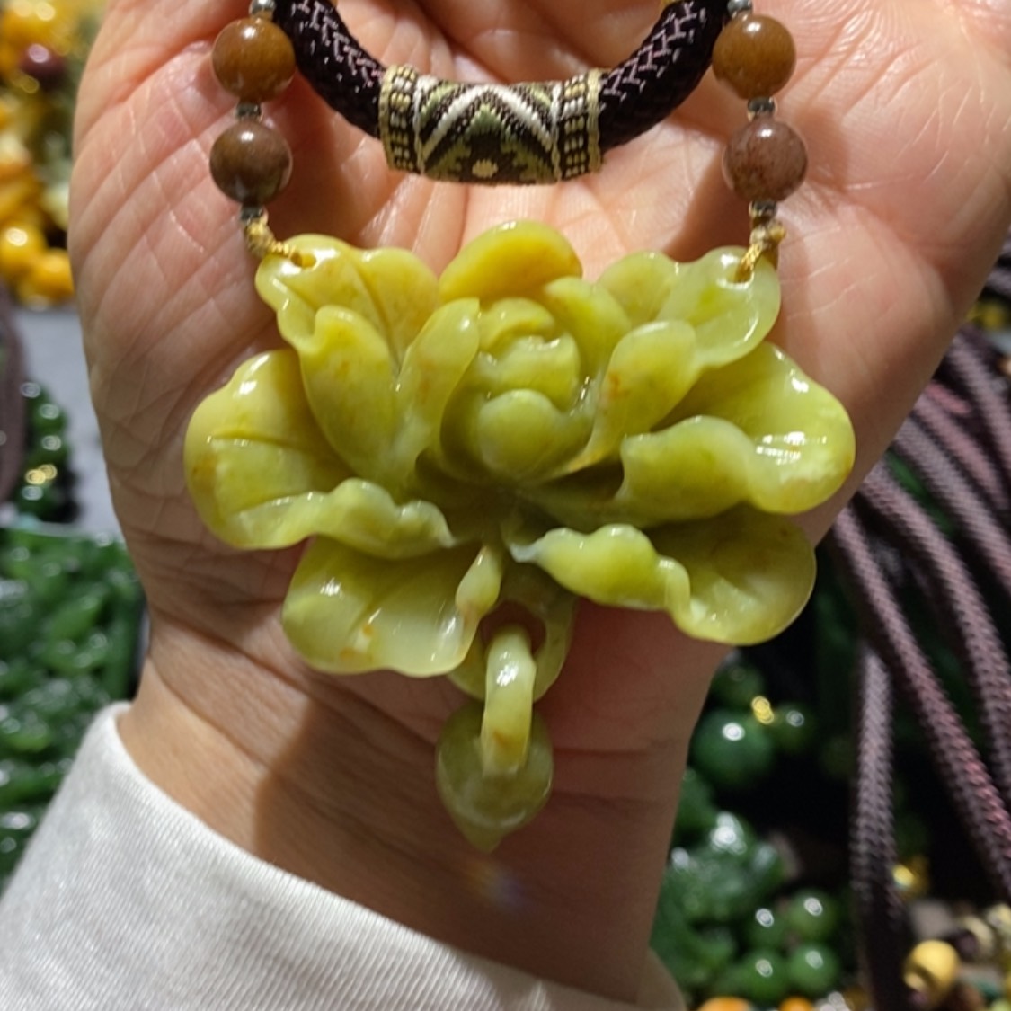 【闪购商品】岫玉毛衣链未镶嵌