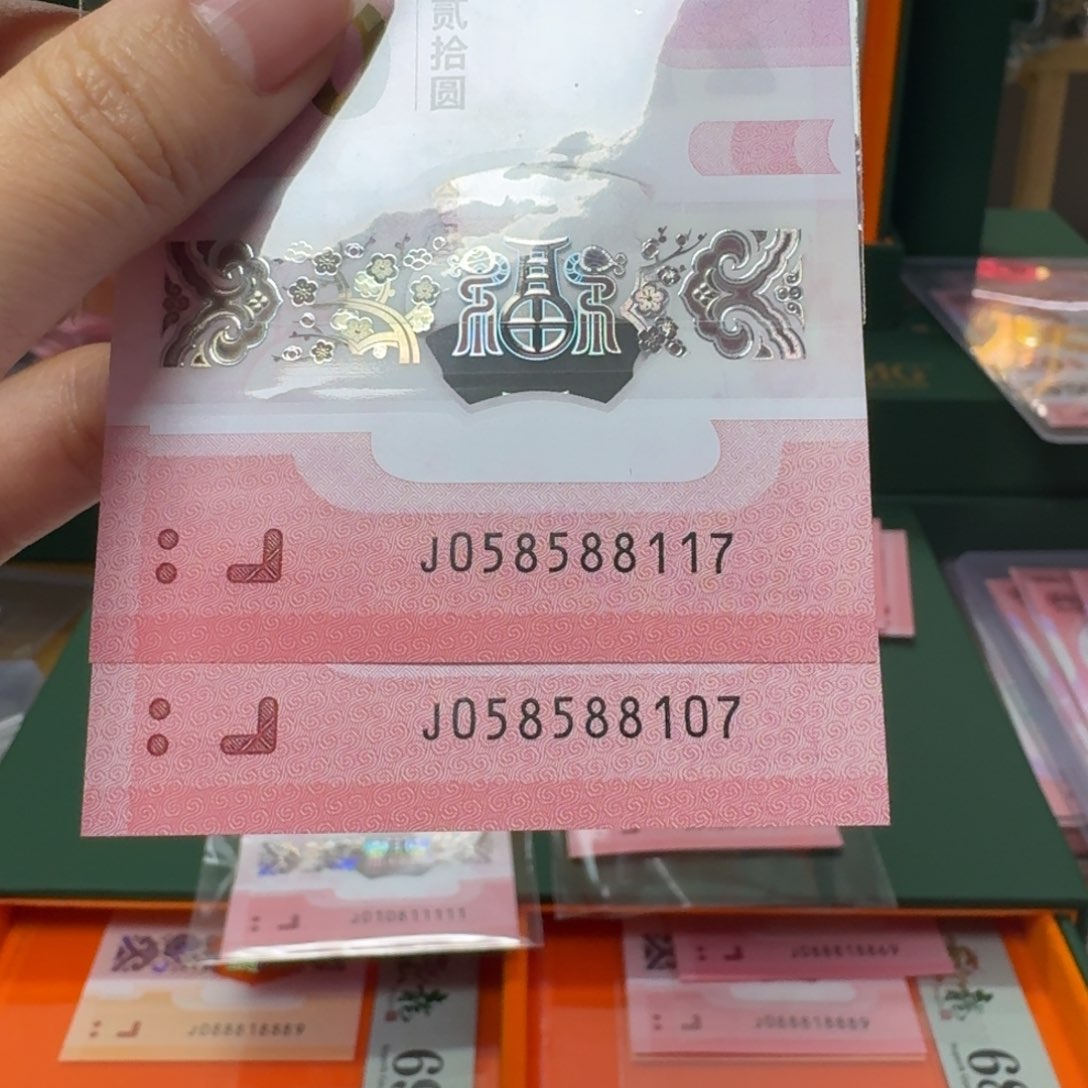 塑料蛇年纪念钞J058588117.107