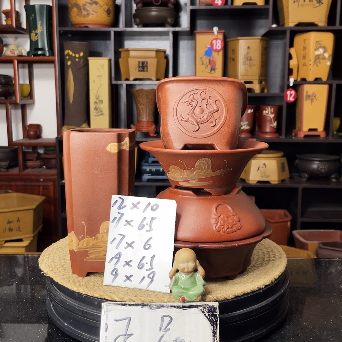 紫砂D-婉秋紫砂花盆