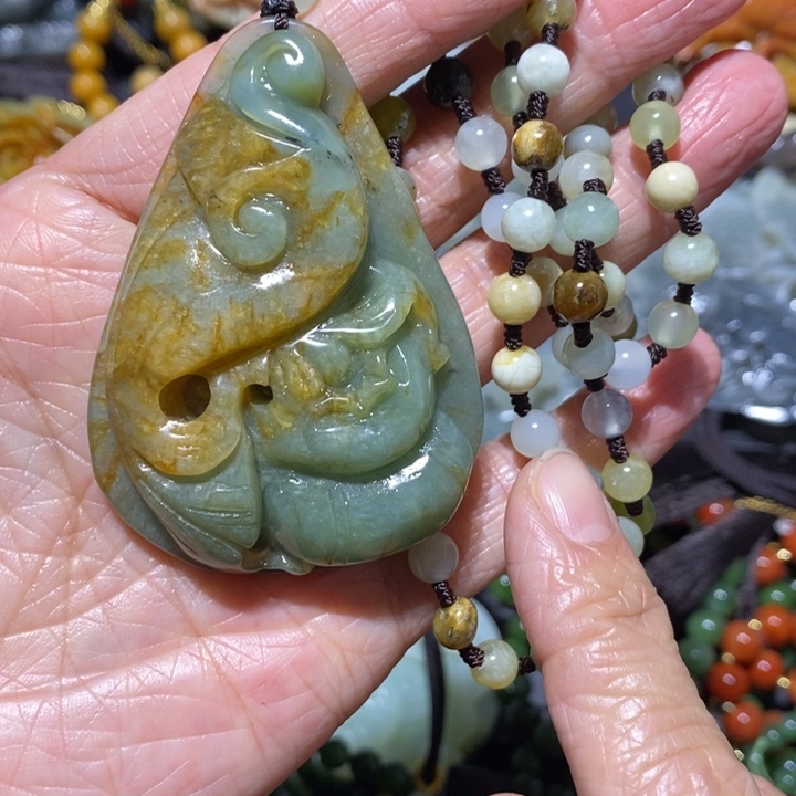 岫玉岫玉吊坠未镶嵌