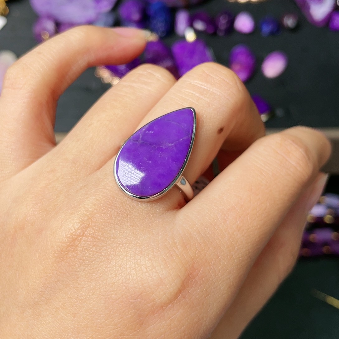 苏纪石（舒俱来）戒指银S925镶嵌