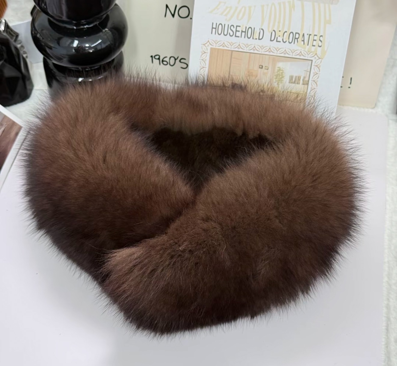 【钰韩】原单设计冬季时尚简约百搭保暖围巾