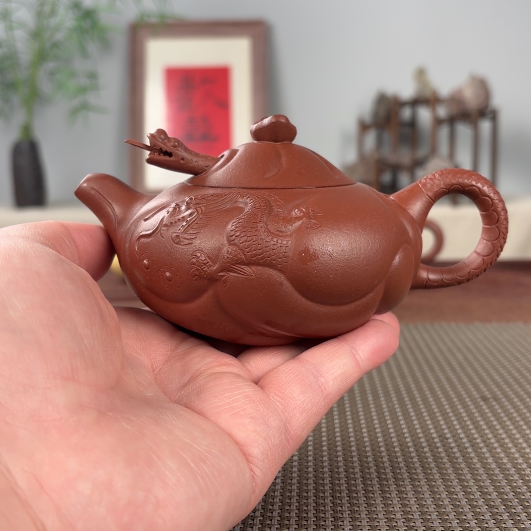 紫砂茶壶黄龙山原矿紫砂壶