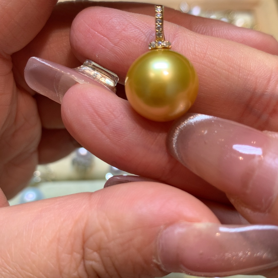 海水珍珠颈饰银S925镶嵌