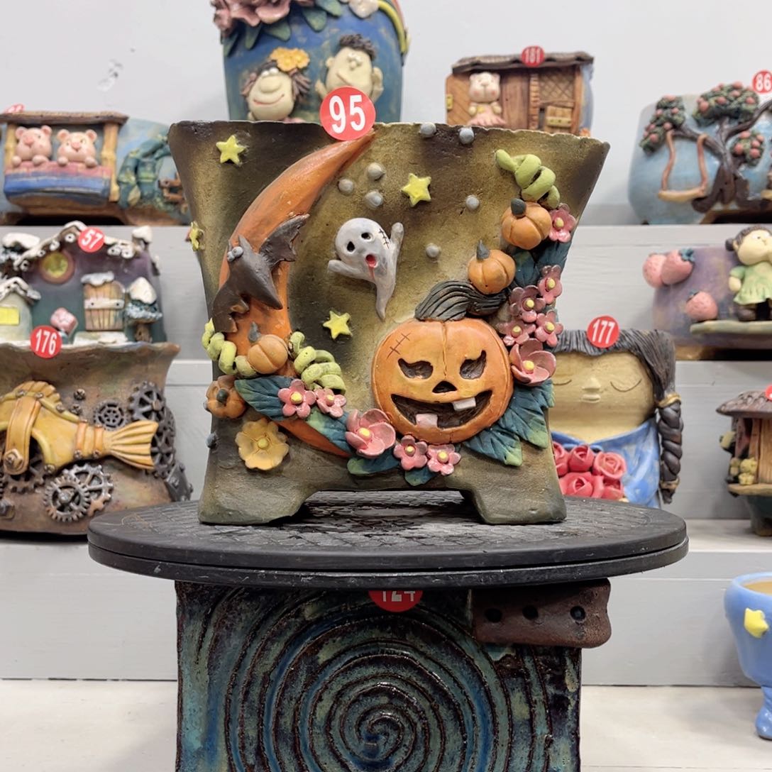 陶瓷微瑕95 号陶然花盆