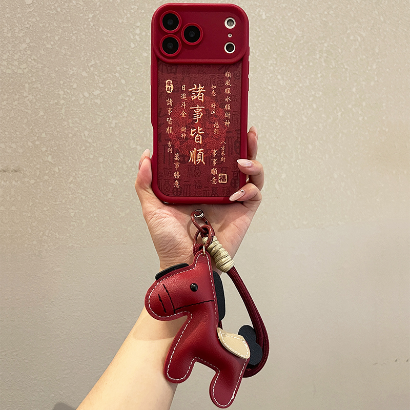 秋冬款小羊皮软壳适用苹果华为荣耀oppo小米vivo一加镜头全包防摔