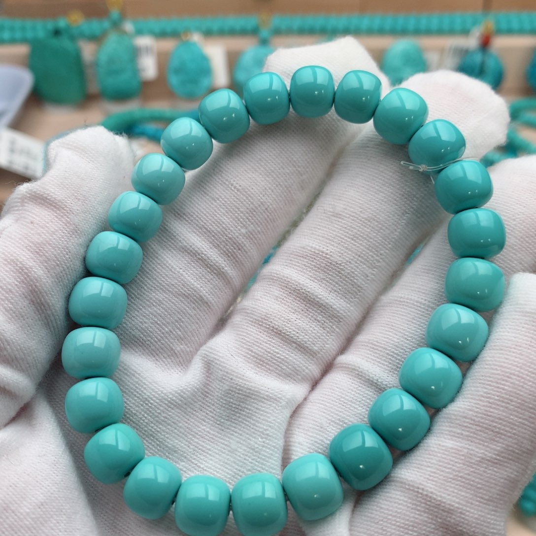 绿松石未镶嵌珠宝奇石8.6mm