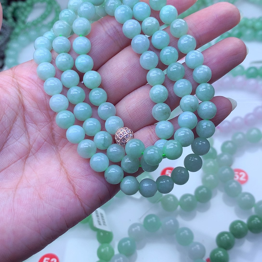 翡翠未镶嵌毛衣链5