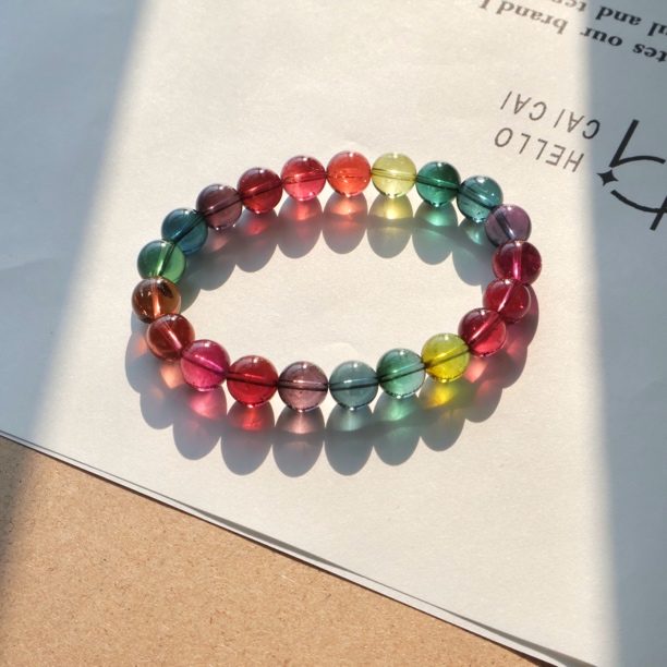 收藏级天然巴西老矿碧玺单圈手链