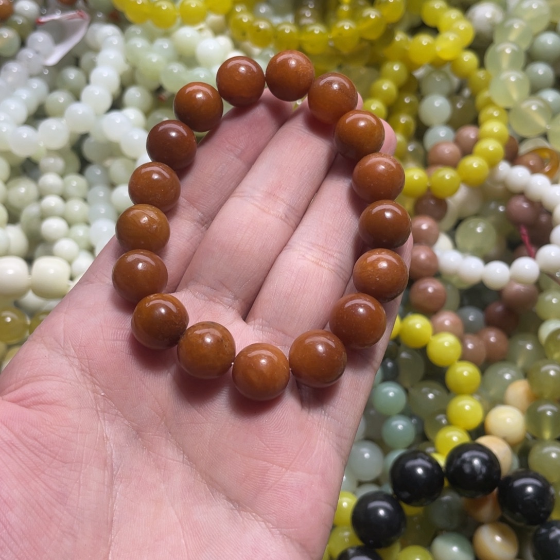 蛇纹石玉未镶嵌手链