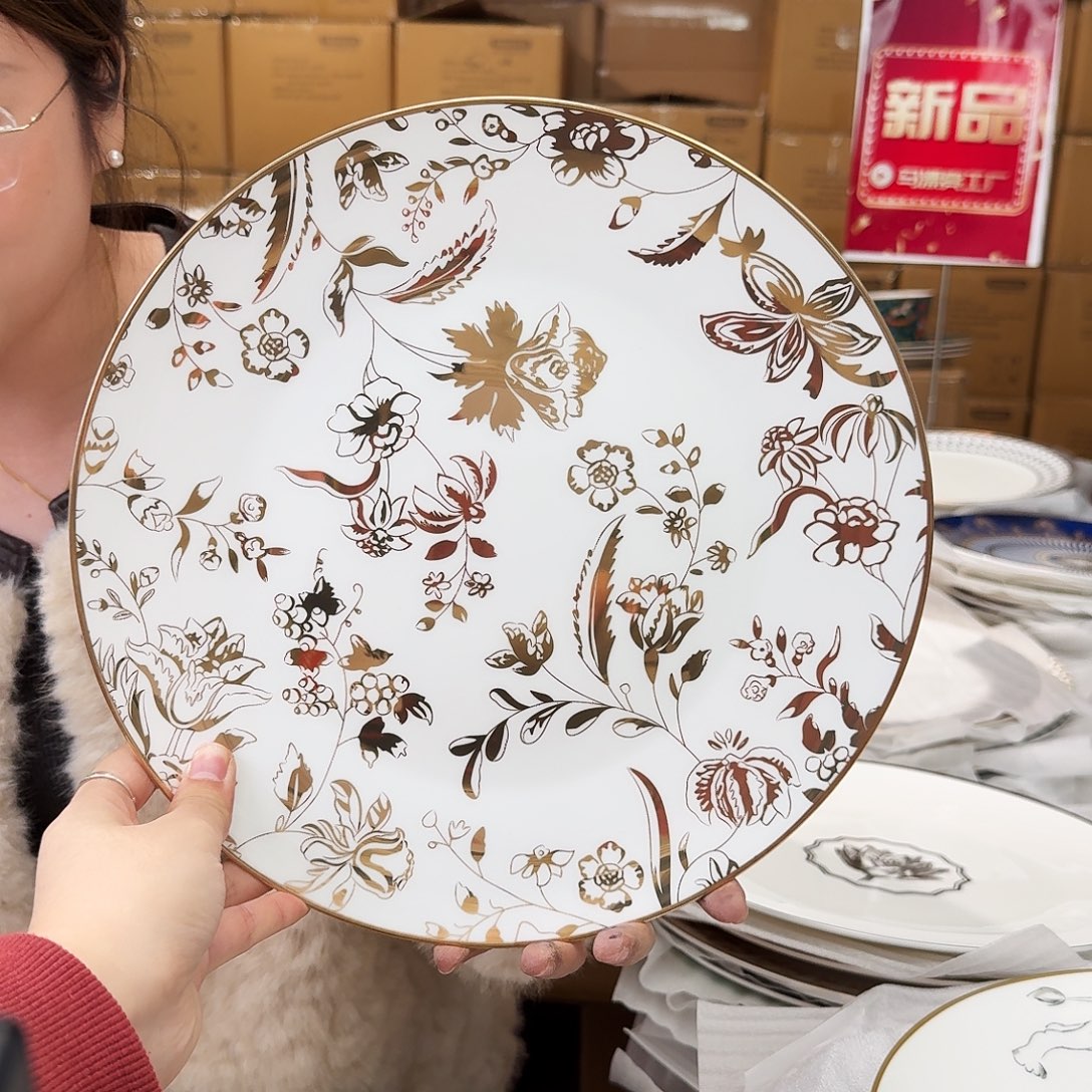 骨瓷高骨12英寸平盘30.5cm一个