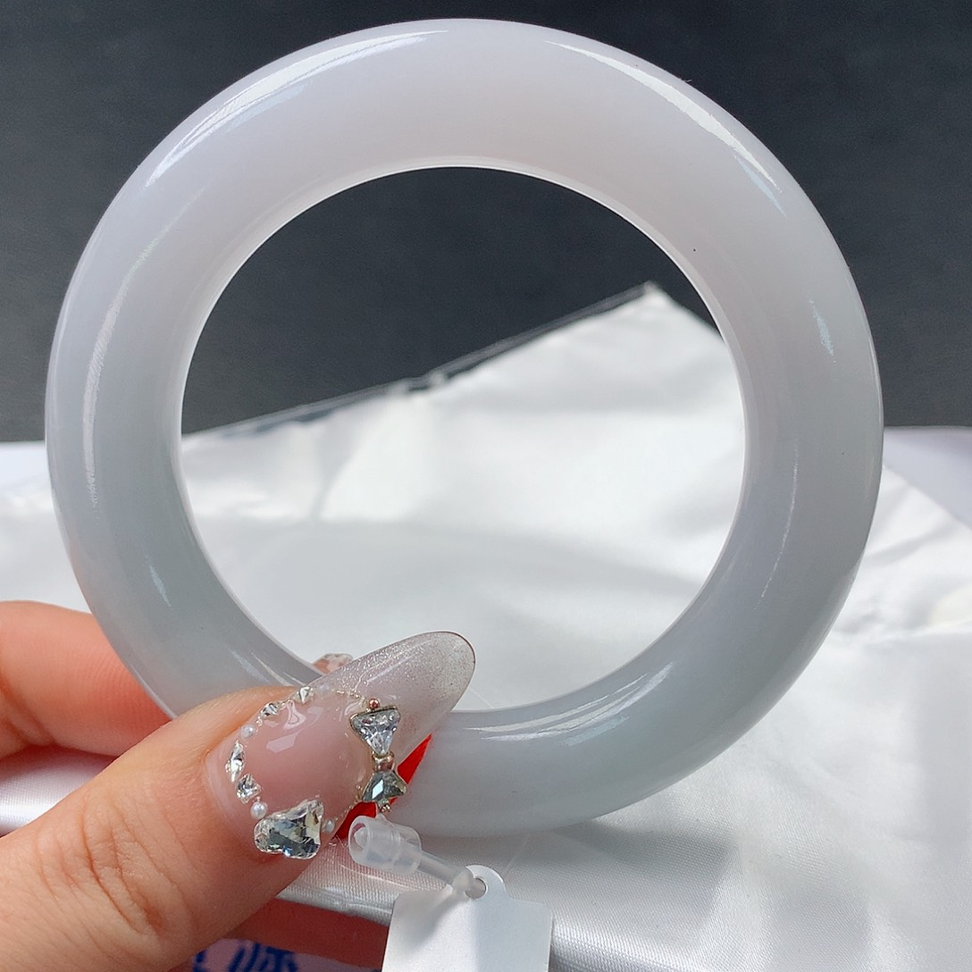 翡翠手镯未镶嵌0062圆54.8