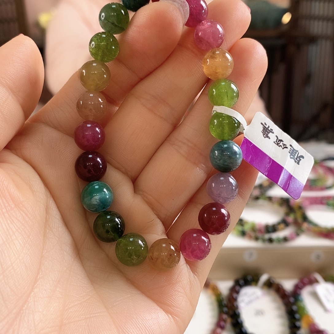 未镶嵌手链碧玺G2626090素圈颜色微差