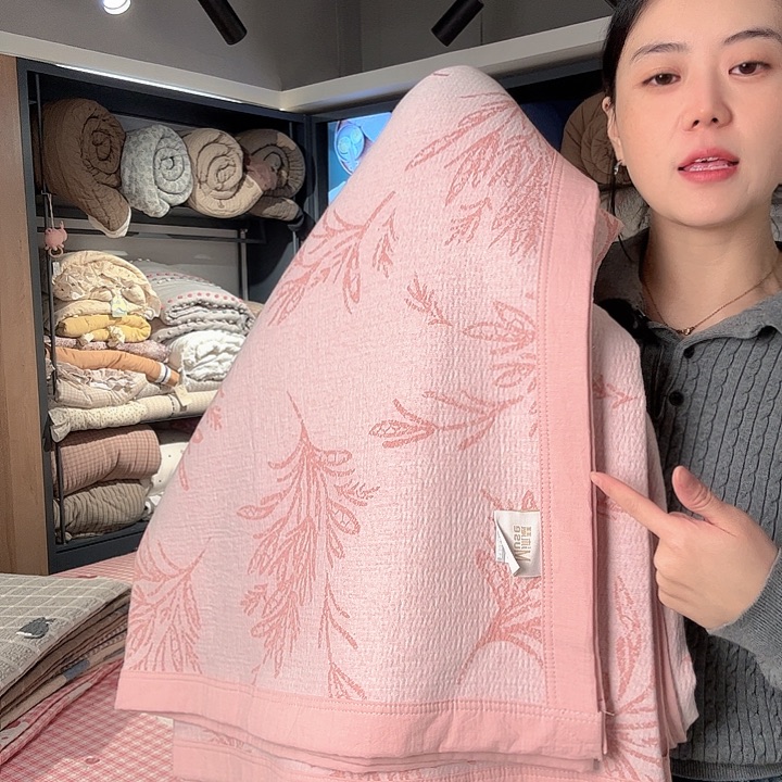 柞蚕丝貂毛羽绒特价床盖