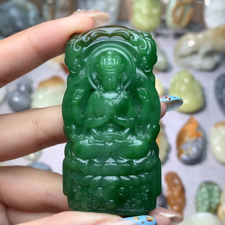 和田玉挂件未镶嵌火**落