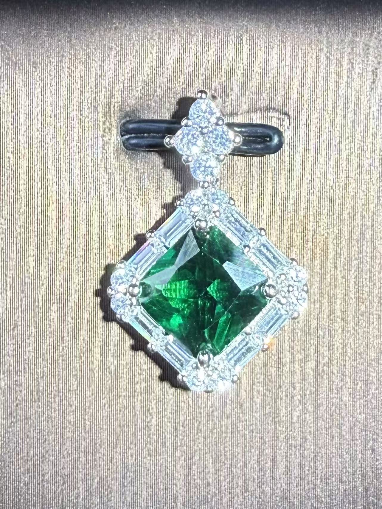 培育祖母绿/Colombian/Verdant/Gree/祖母绿吊坠