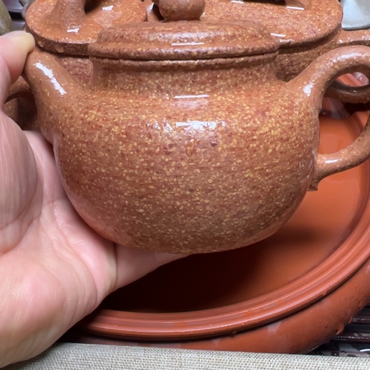 紫砂茶壶听**涛宜兴原矿金降坡