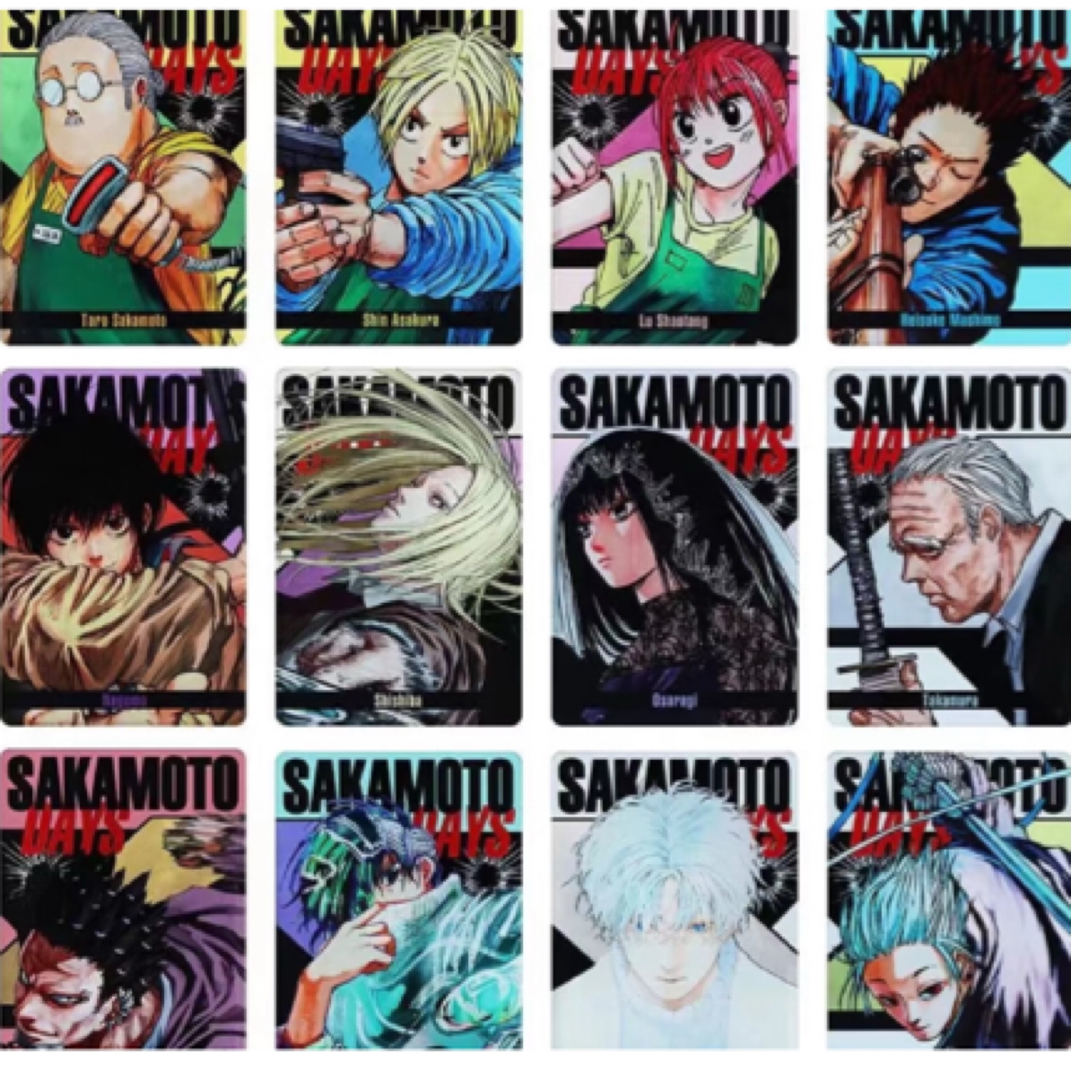 【咔咔拆】坂本日常 数据卡 立牌 原画 转盘