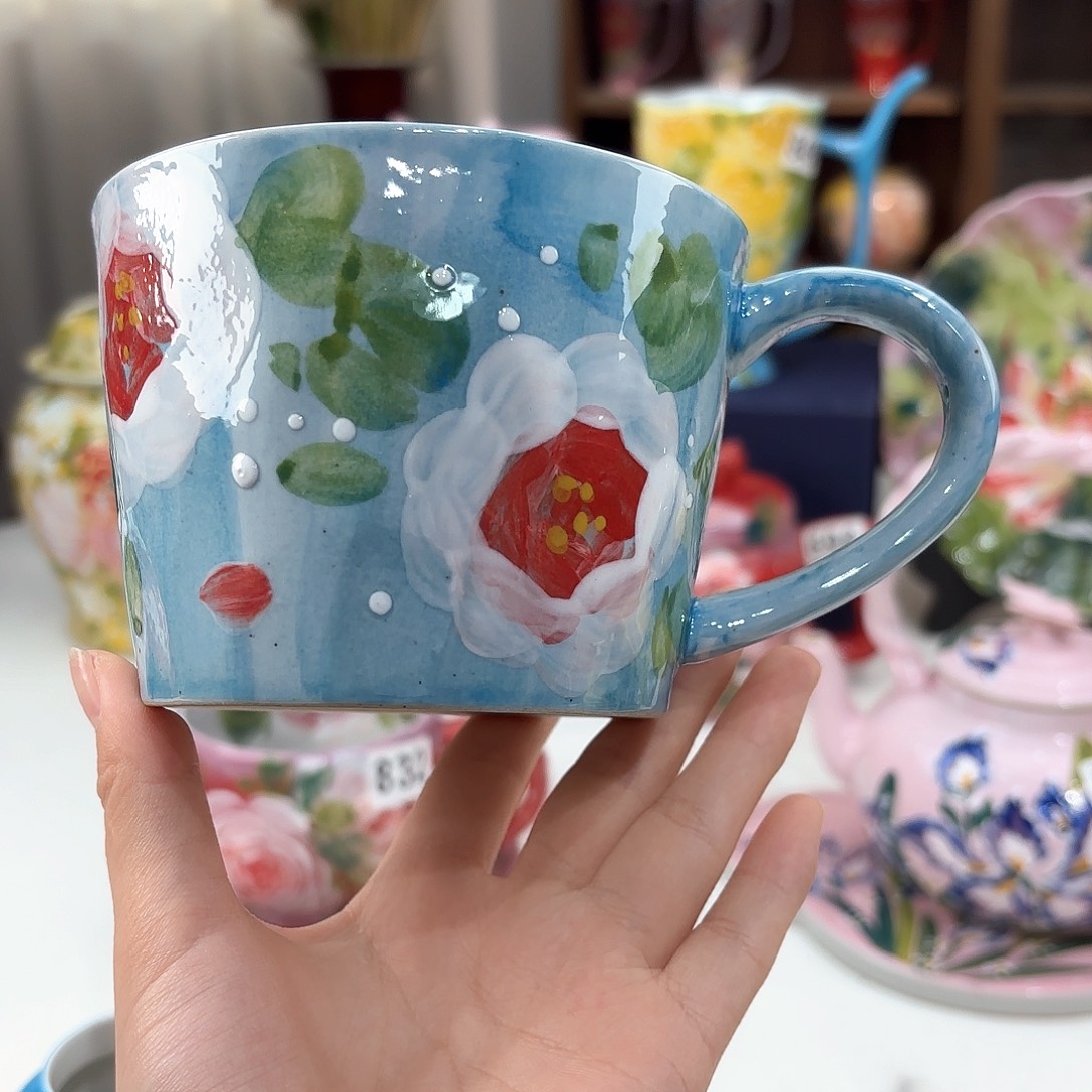 景德镇手绘高温釉下彩陶瓷茶具