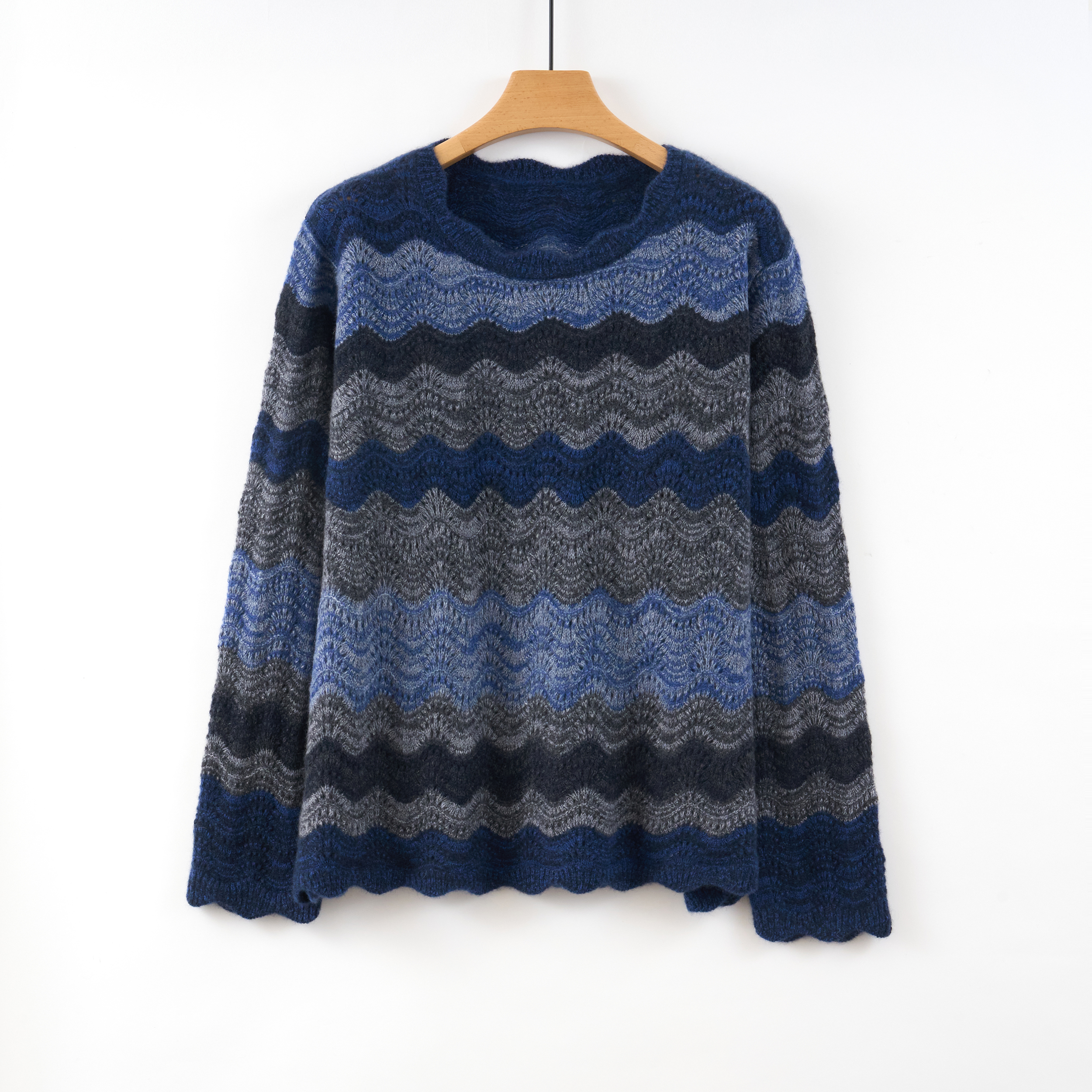 天山女装【100山羊绒】2025新款圆领女士优雅休闲羊绒衫-YTNL5668T