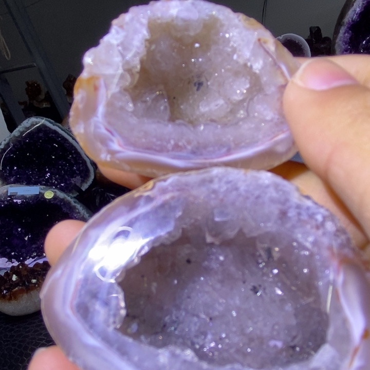 水晶摆件未镶嵌水晶迷你蚕丝盆