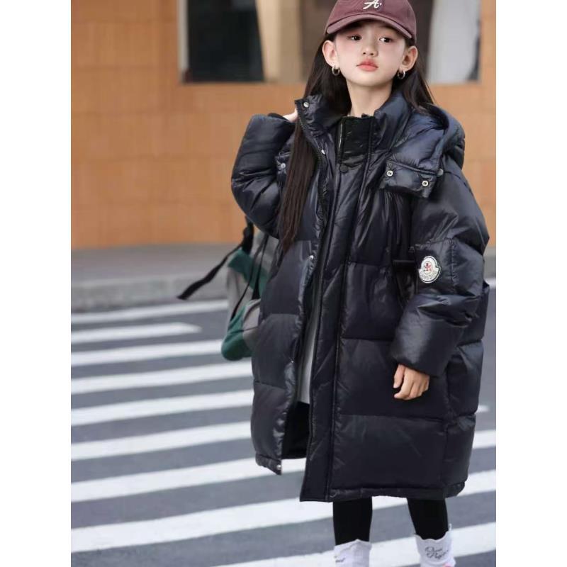 【新疆包邮】冬季新款中大童长款宽松百搭羽绒服S418